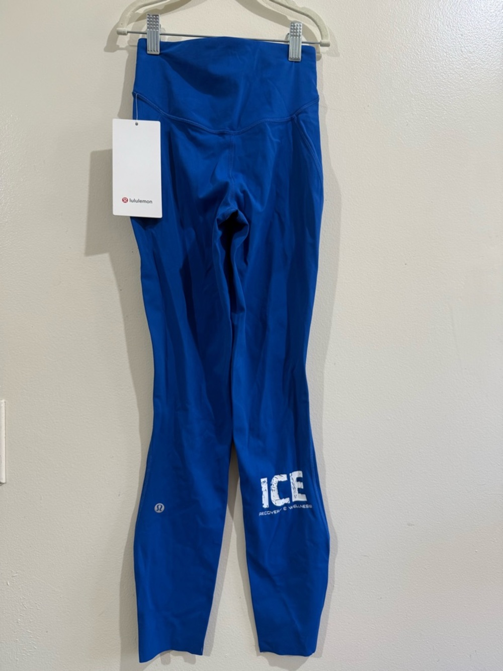 lululemon athletica Royal Blue ICE Logo Leggings